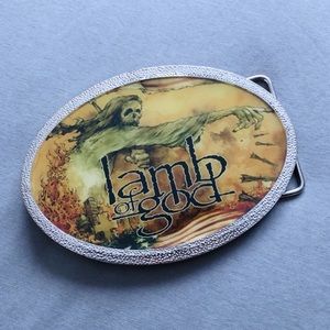 Lamb of God War Machine Ghost Belt Buckle